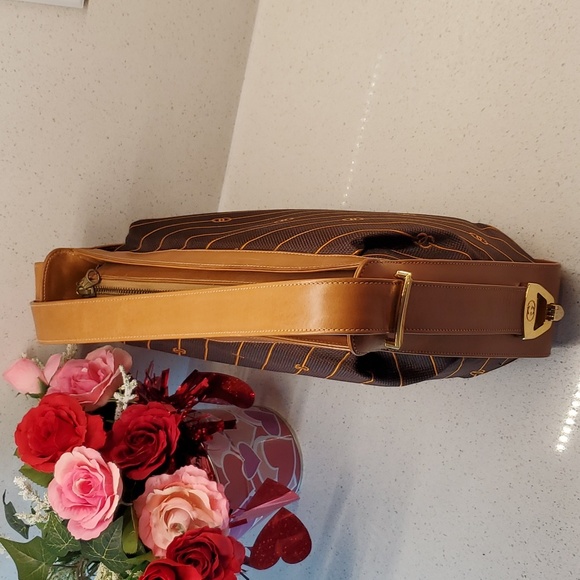 RARE GUCCI Canvas-Leather crossbody bag - Picture 6 of 11